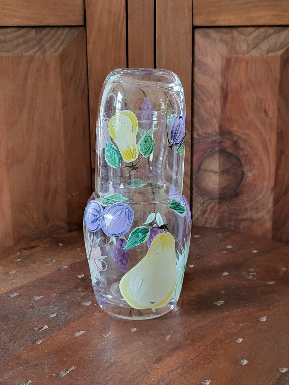 Hand-Painted Glass Tumble Up